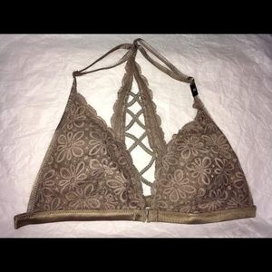 Victoria’s Secret Bralette Tan Brown Daisy Size M